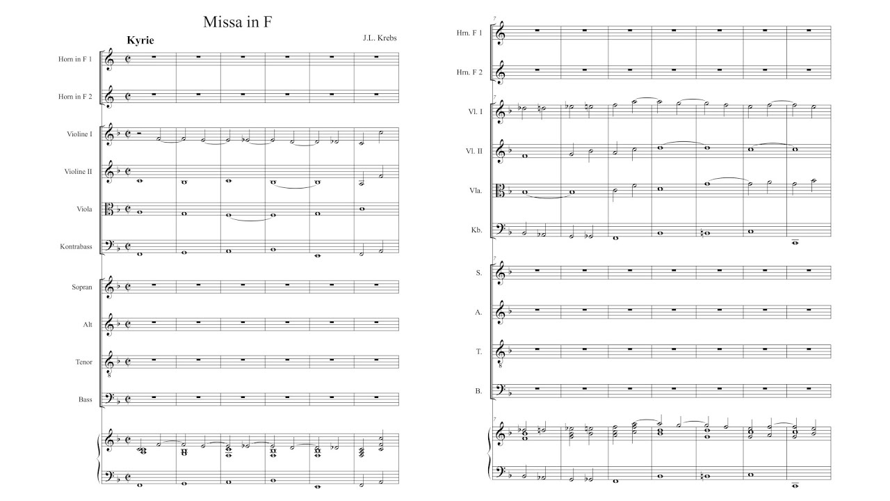 Johann Ludwig Krebs – Mass in F major