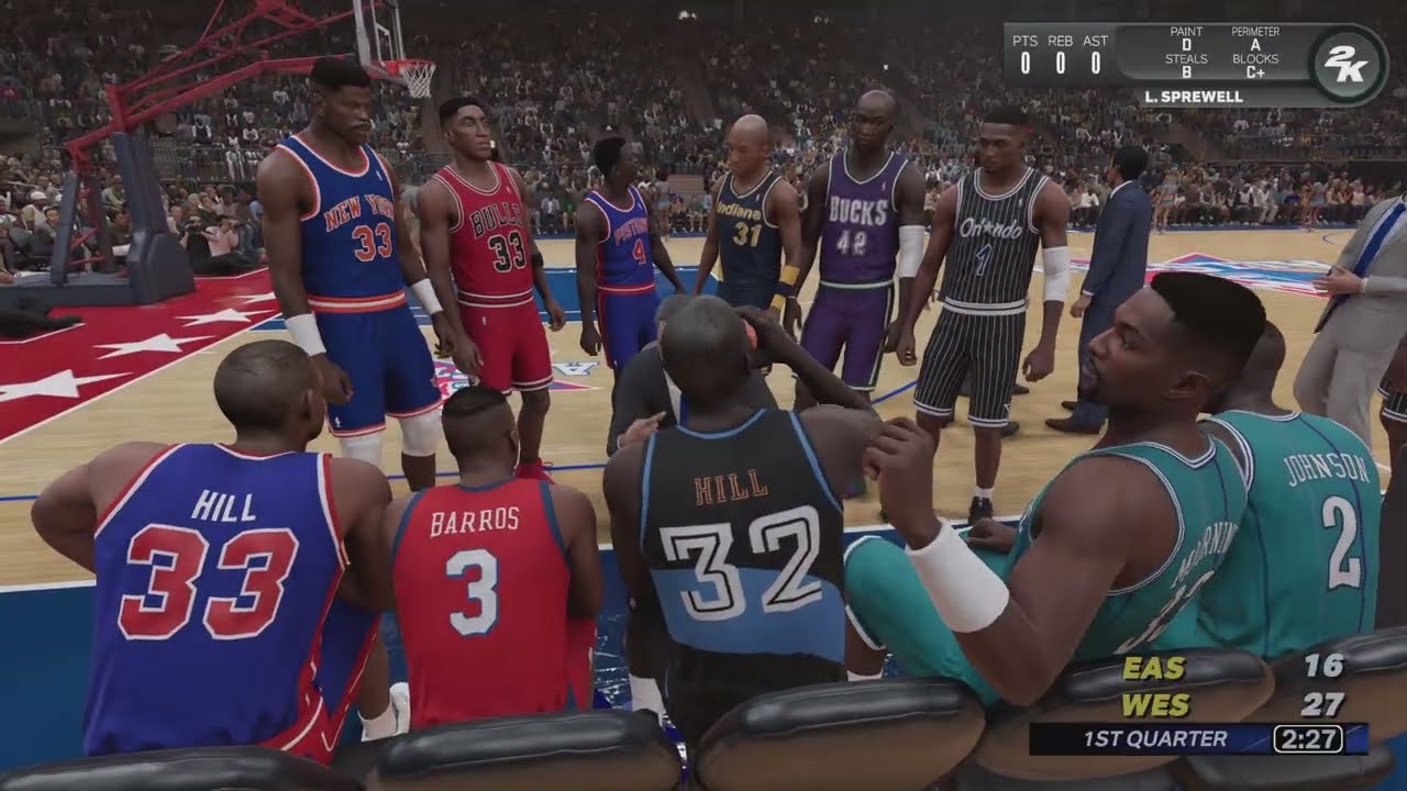 1995 All Star Game 2nd half 1st quarter