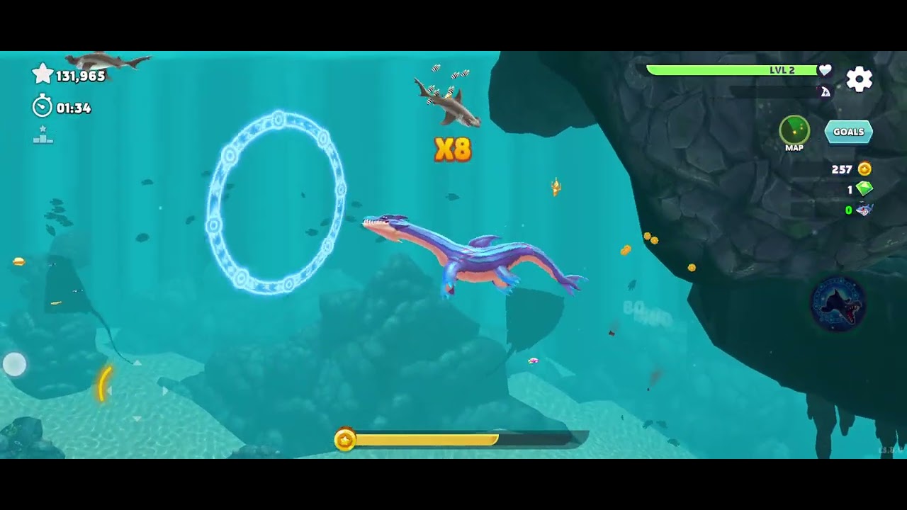 Hungry shark with nessie 2