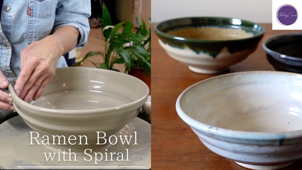 Throwing “Ramen Bowl” with Spiral on the Potter’s Wheel @Alchemyceramic