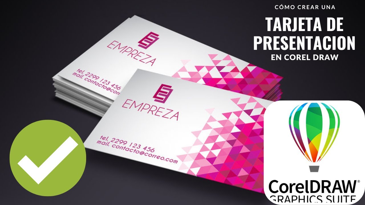 💥 Cómo crear un diseño de TARJETA DE PRESENTACIÓN con Corel Draw
