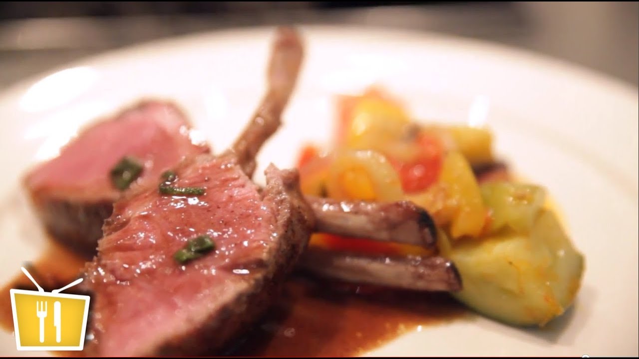 Lammrücken braten - Französische Küche mit Pierre