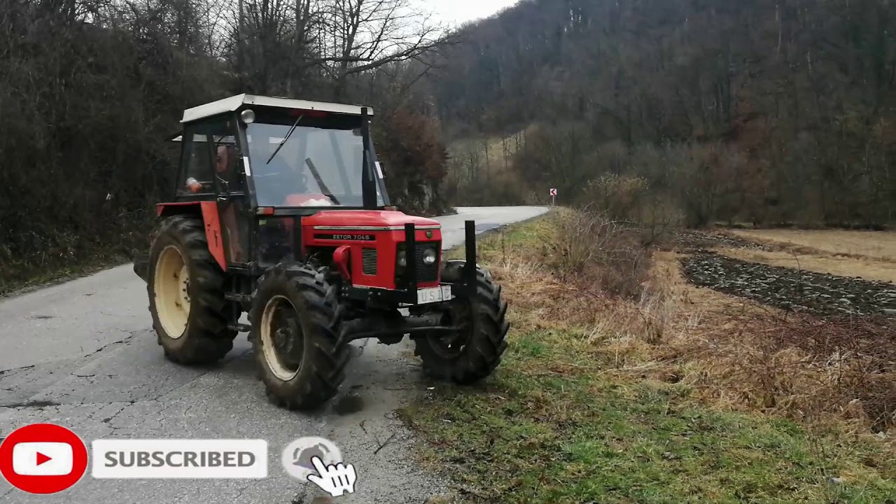 Oranje Zetor 7045 --mokar teren (Plugovi POSAVAC)