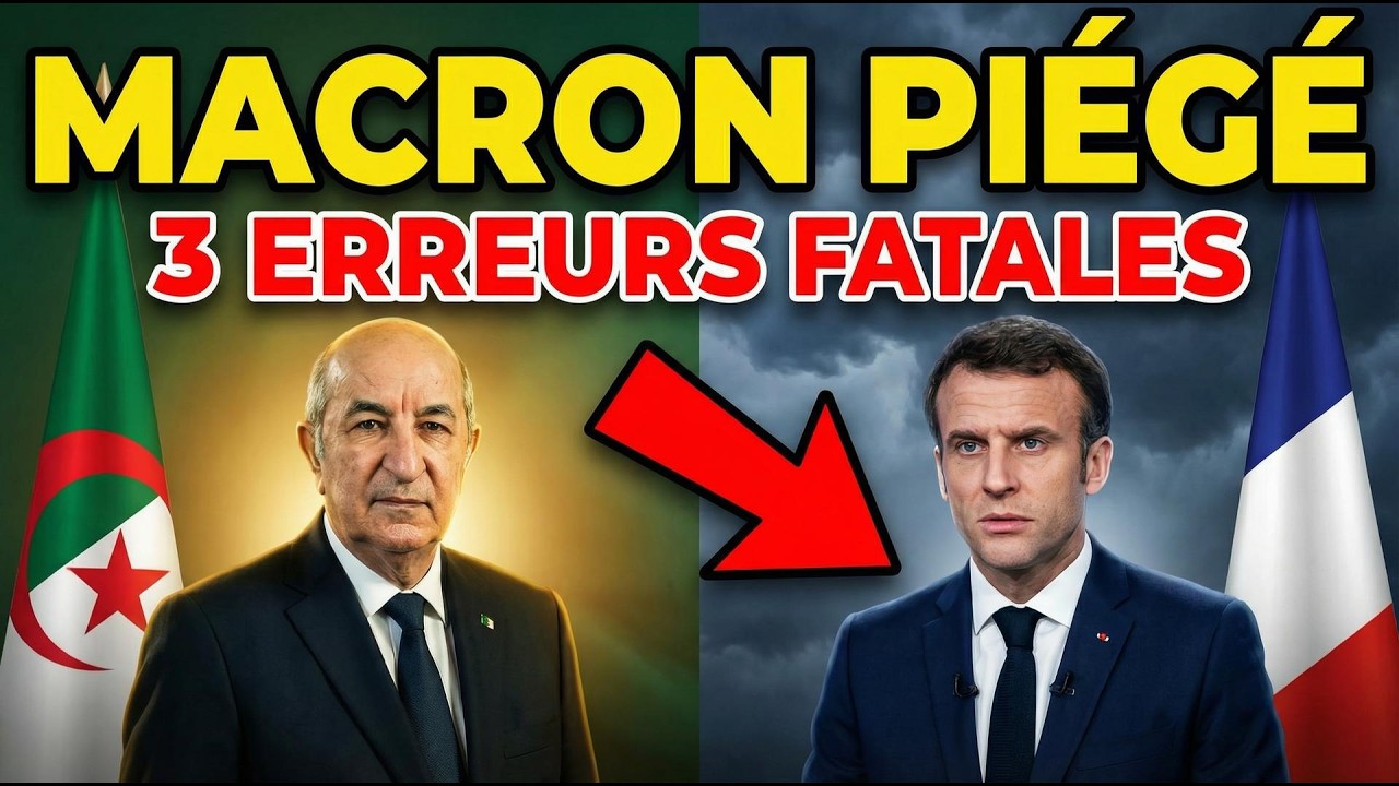 Macron Piégé : Les 3 Erreurs qui ont Humilié la France face à l'Algérie