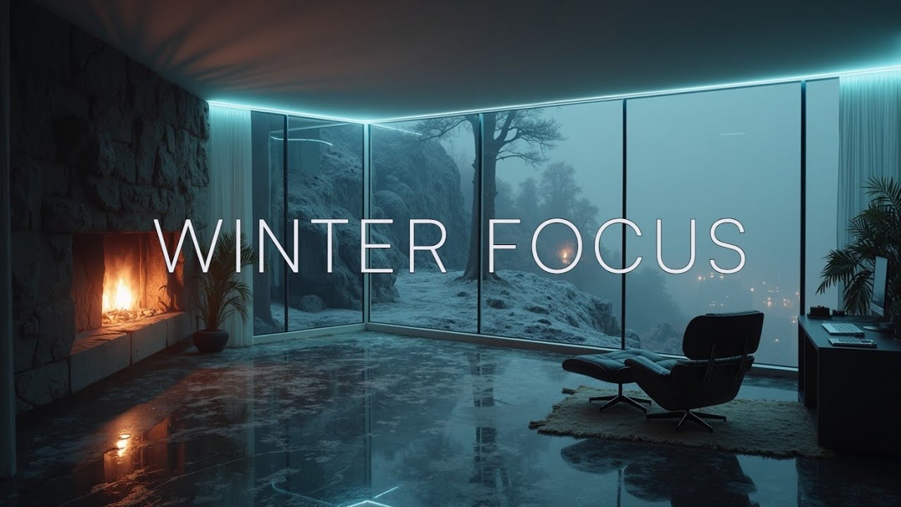 Winter Deep Focus ❄️ Snowstorm Ambient &sdot; Frozen Penthouse Study