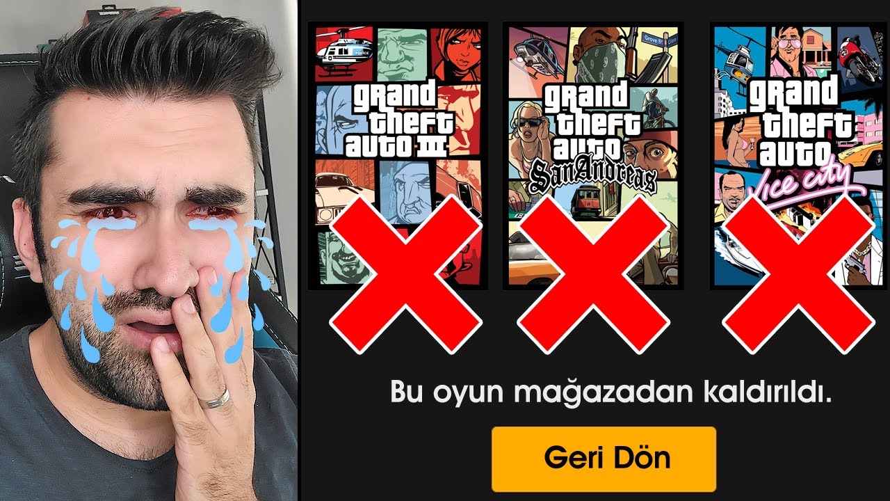 3 GTA OYUNU ARTIK YOK ! GTA SAN ANDREAS , VICE CITY VE GTA 3 KALDIRILDI !