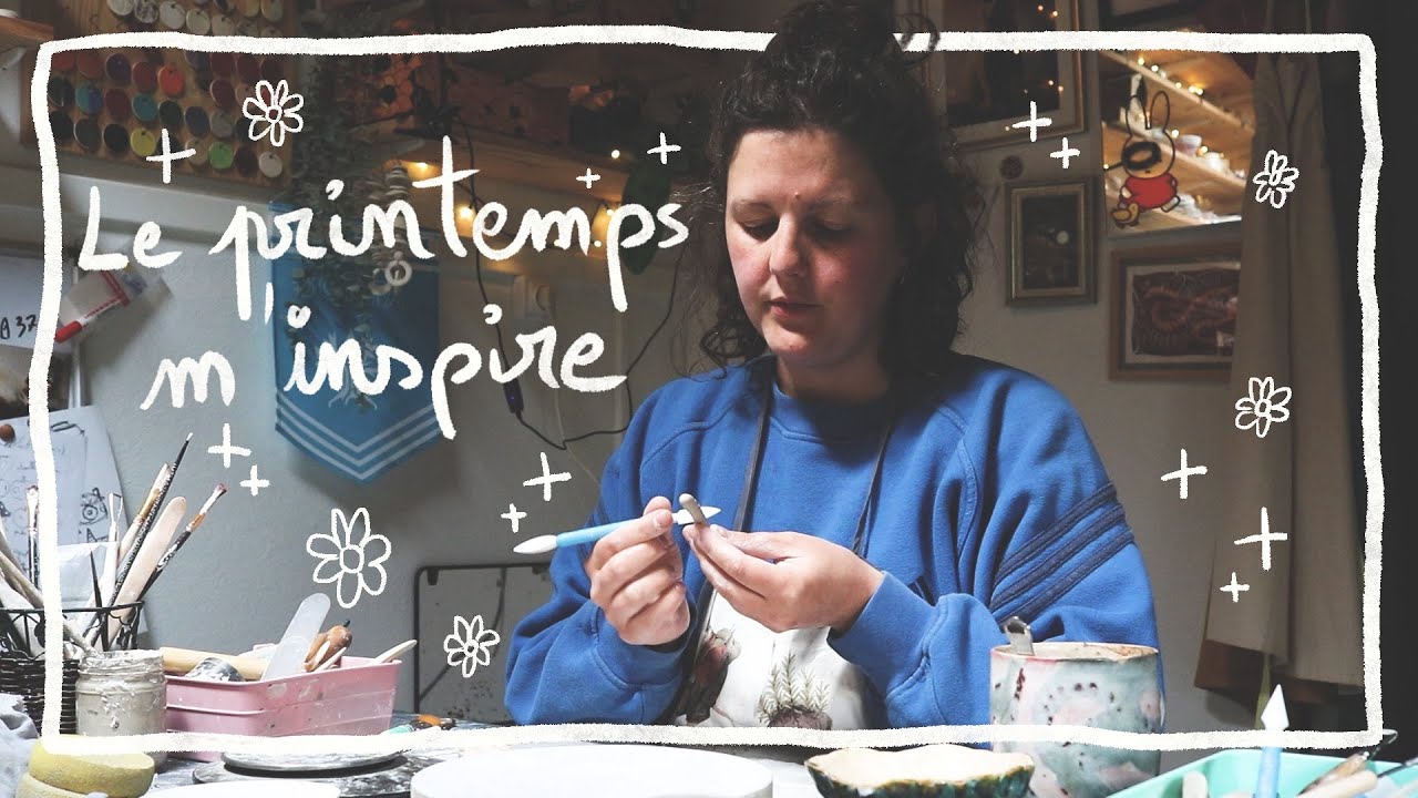Une journée à l'atelier 🐛 Modelage et reflexion sur l'authenticité dans les videos ​🌼​