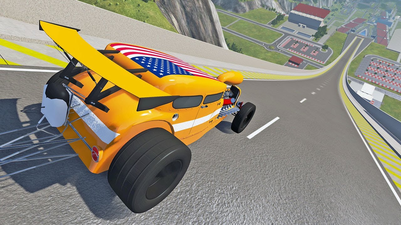 Which Automation Mod Can Fly The Furthest On Car Jump Arena? PART 14 - BeamNG Drive Mods