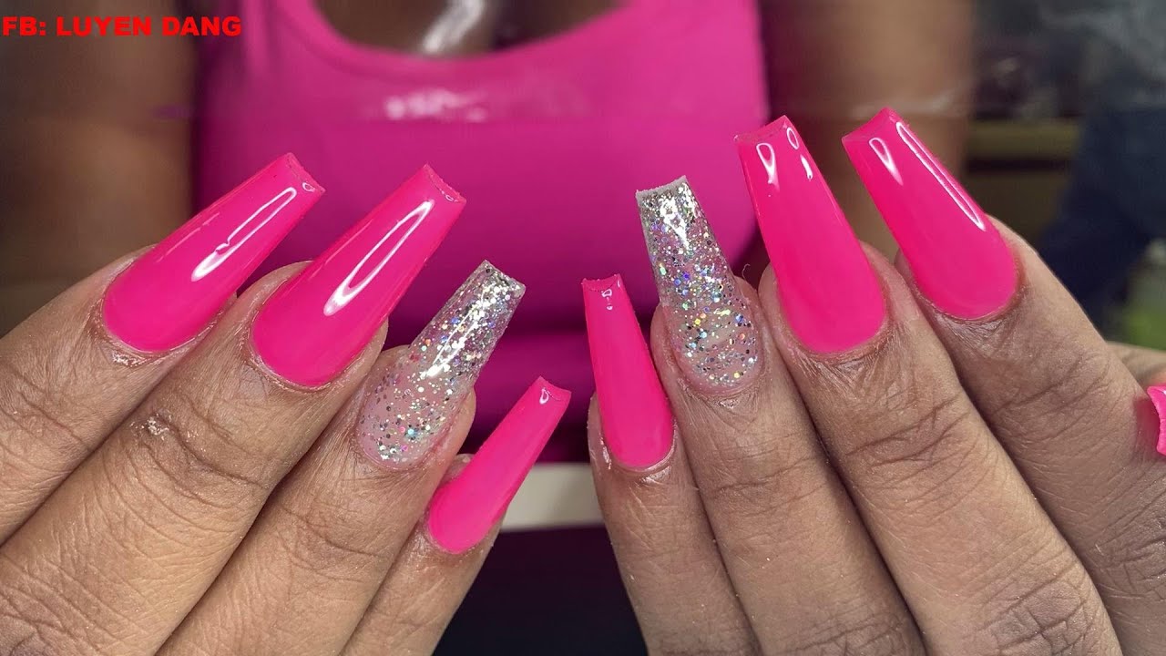 Acrylic Full Set With Gel Polish | Nails Art |