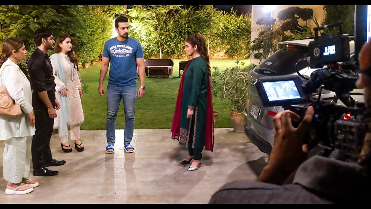 Sharakat Drama New Episode Sumaiyya Bukhsh Danial Afzal Khan Behind The Secens Shooting