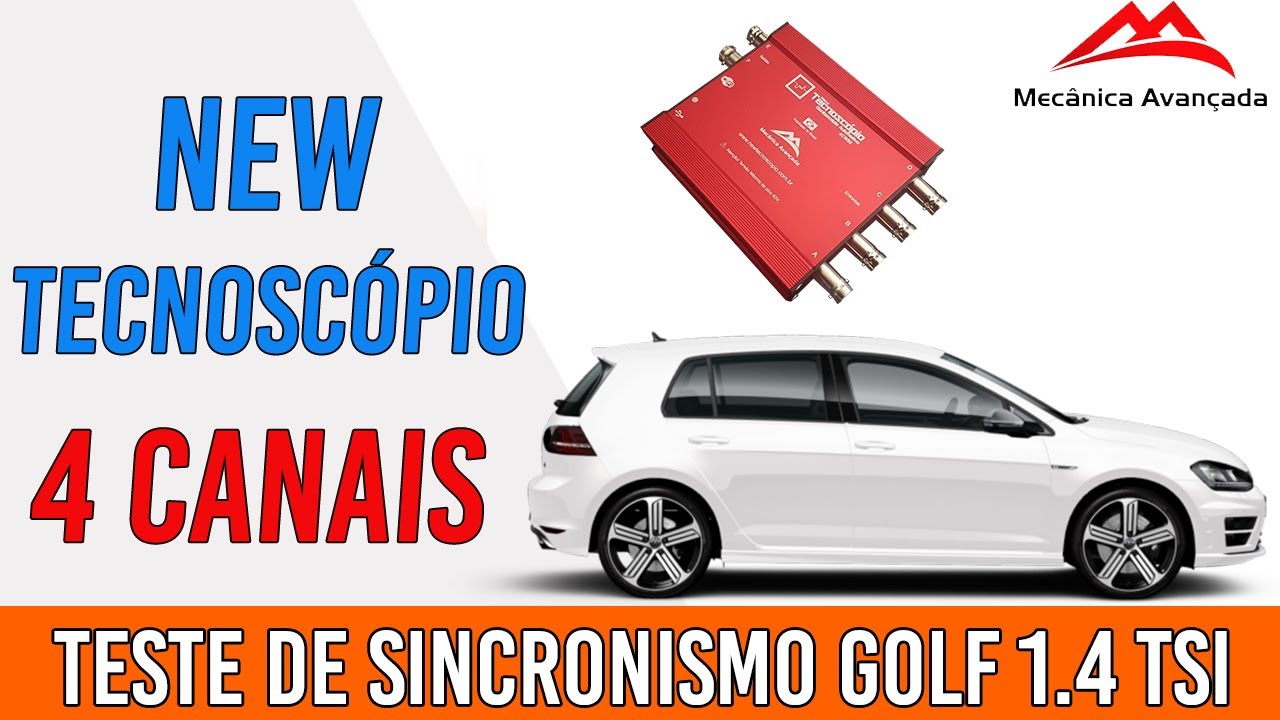New tecnoscópio de 4 canais teste de sincronismo Golf 1.4 TSI
