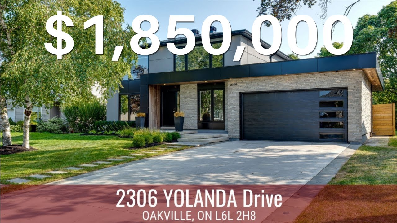 What $1,850,000 Buys You Near Toronto (Oakville Modern Home Tour)