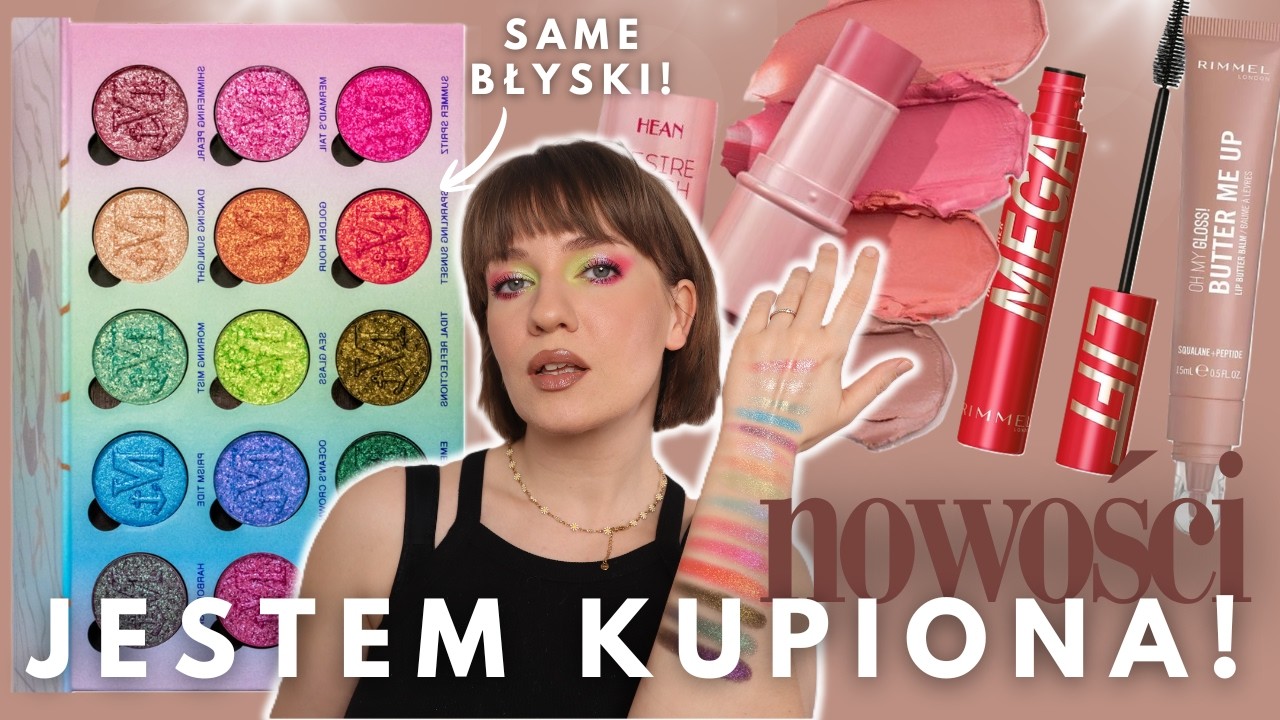 TAKIEJ PALETY SZUKAŁAM! Testuję Nomad Aurora Cruise, r&oacute;że Hean Desire Blush, Rimmel Mega Lift