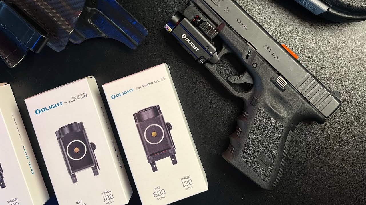 Lanternas compactas para Glock g25 olight pl mini Baldr RL e Baldr S