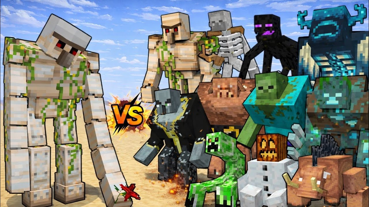 ALL MUTANTS vs MUTANT IRON GOLEM 😈💥 WHO SURVIVES?!