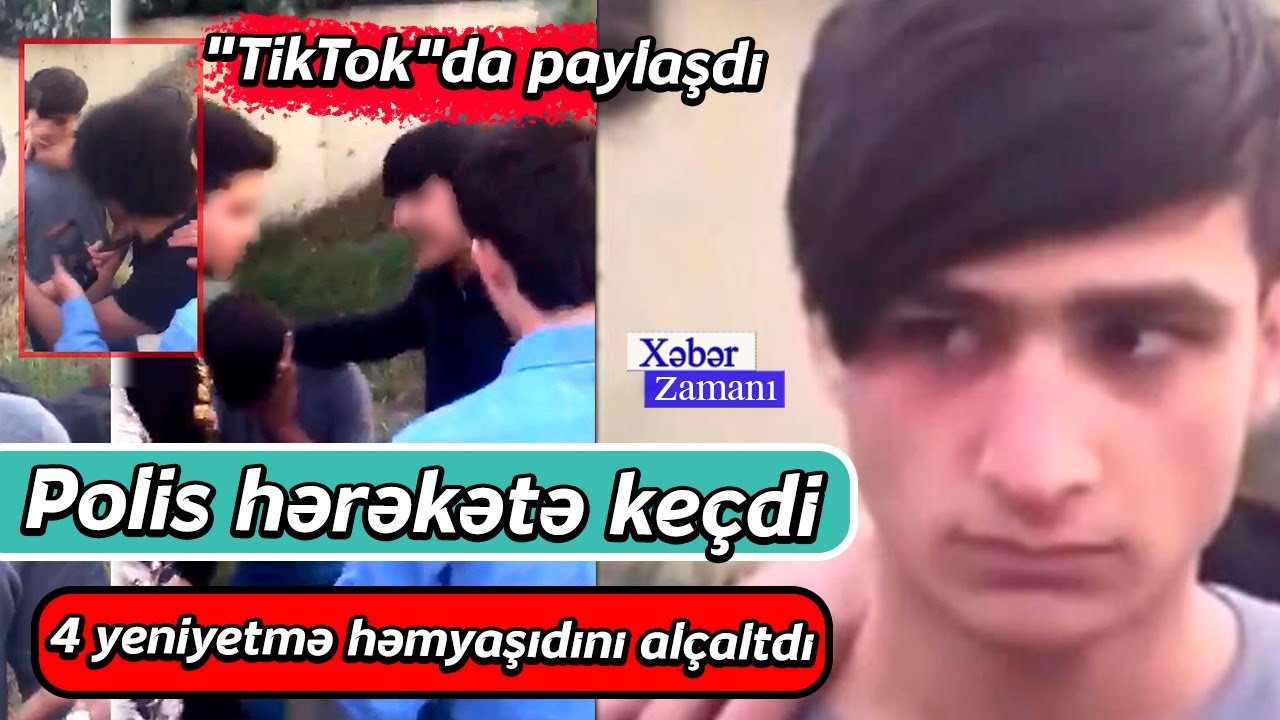 4 yeniyetmə həmyaşıdını alçaldıb görüntüsünü 