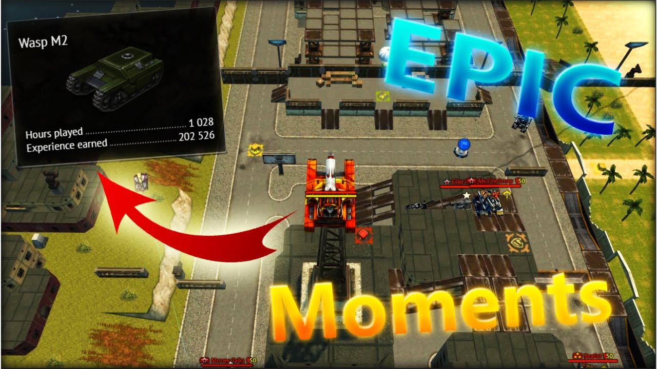 Tanki Online - My Best Moments with Wasp!! EPIC!! (Funny moments)