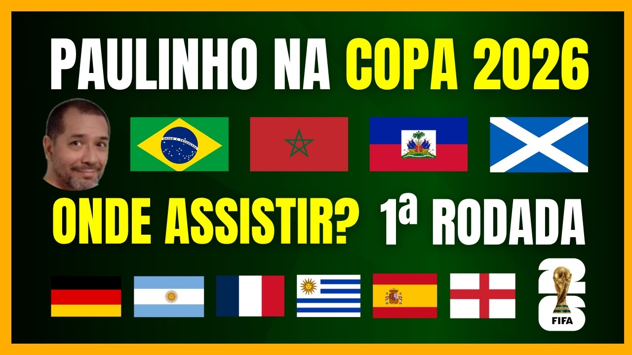 COPA DO MUNDO 2026 | VAI COME&Ccedil;AR | ONDE ASSISTIR? | 1&ordf; RODADA | F&Oacute;RMULA DE DISPUTA