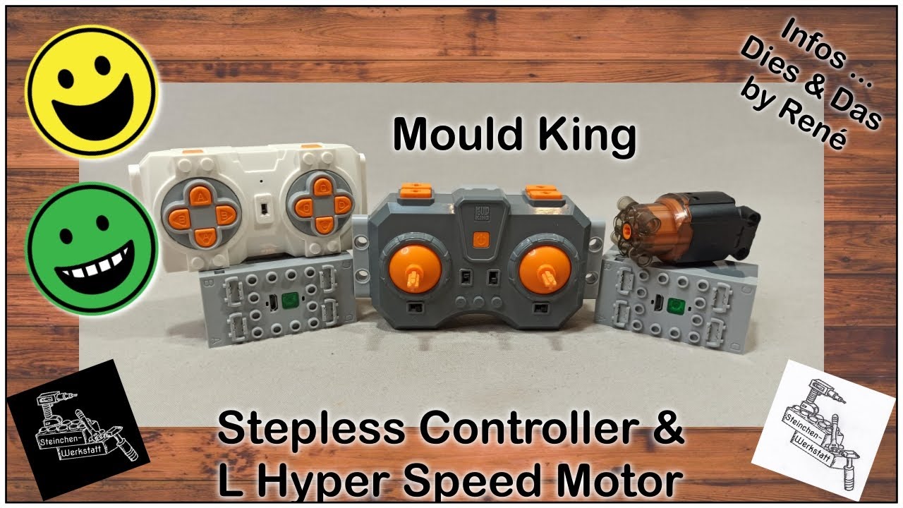 Dies & Das | Stufenlose Fernbedienung & L Hyper Speed Motor von Mould King