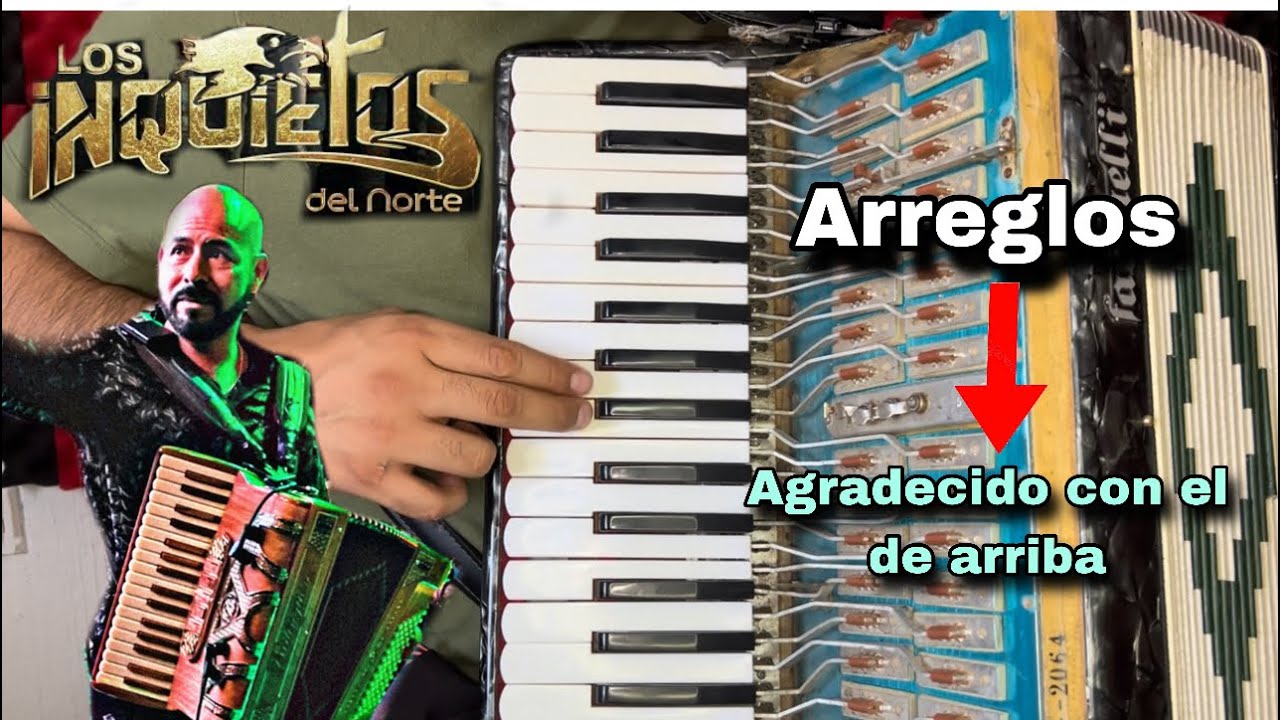 Adornos de Los Inquietos del norte - Mi amigo el de arriba / Solo adornos para acordeón de teclas