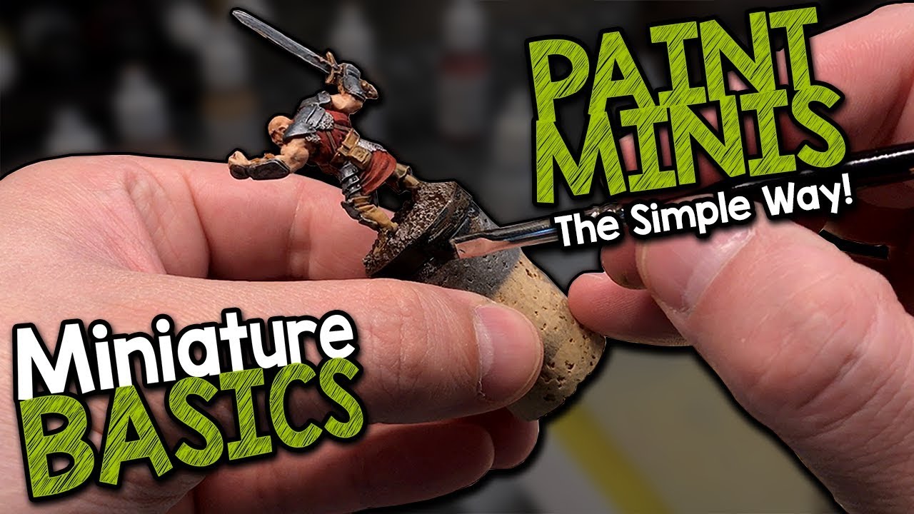 MINIATURE BASICS - HOW TO PAINT MINIATURES THE EASY WAY! FOR BEGINNERS!