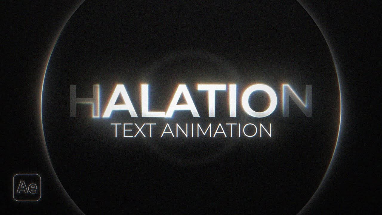 Ореол светящегося текста в After Effects