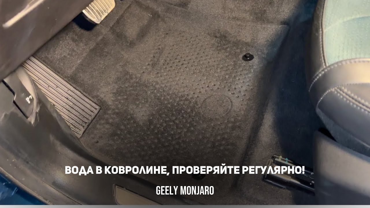 ВОДА В ПОЛАХ!ПРОВЕРЯЙТЕ КОВРОЛИН! , за этим точно нужно следить всегда! Джили Монжаро/ Geely Monjaro