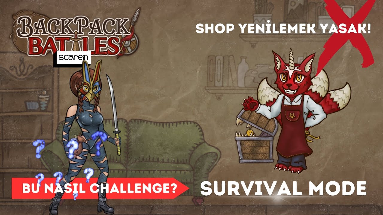 ⚠️ SHOP YENİLEMEK YASAK! Zor Challenge 🎒 Backpack Battles | 118