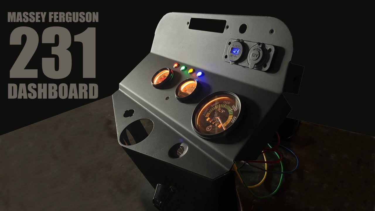 Massey Ferguson 231 Dashboard restoration
