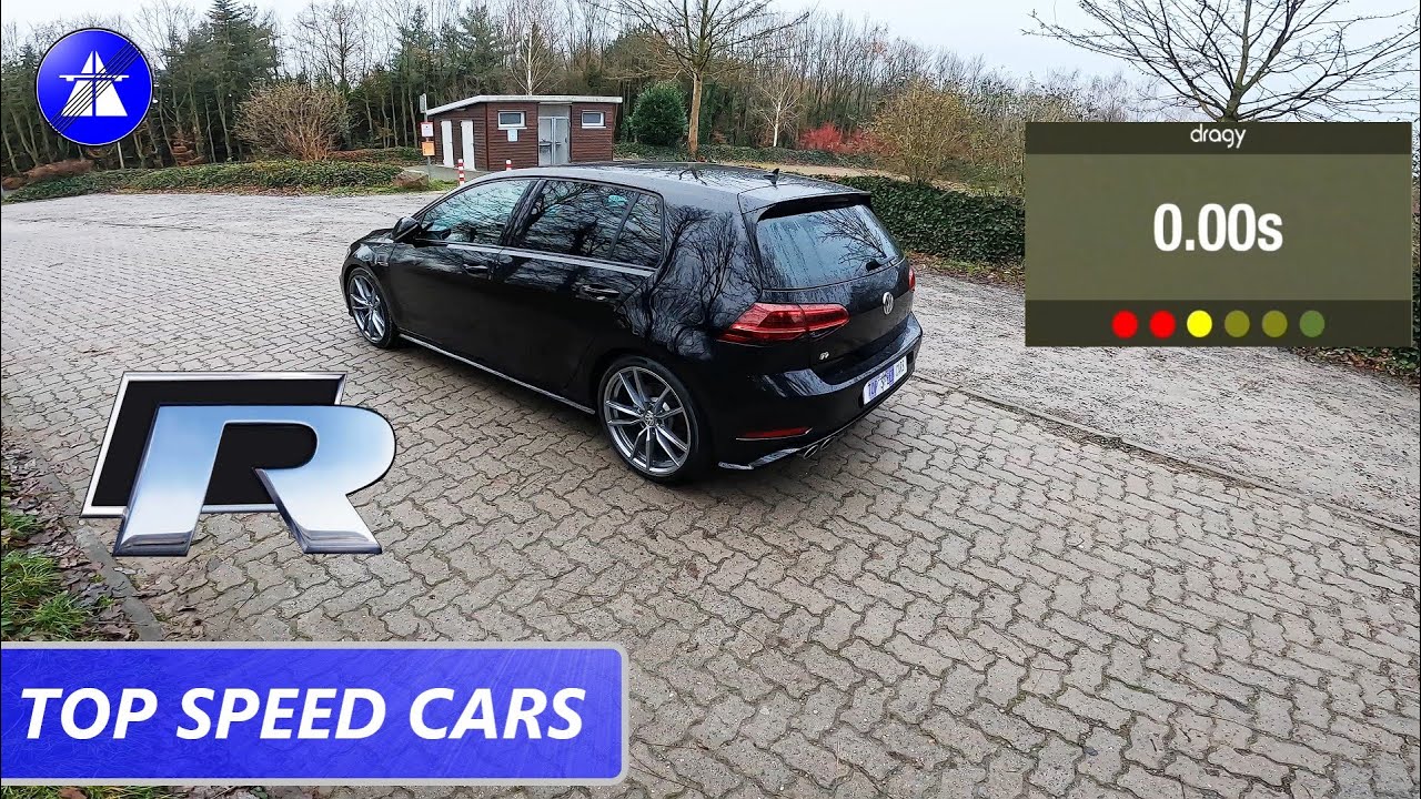 VW Golf 7 R TOP SPEED DRIVE ON GERMAN AUTOBAHN / Dragy acceleration 0-100/100-200/200-250 km/h