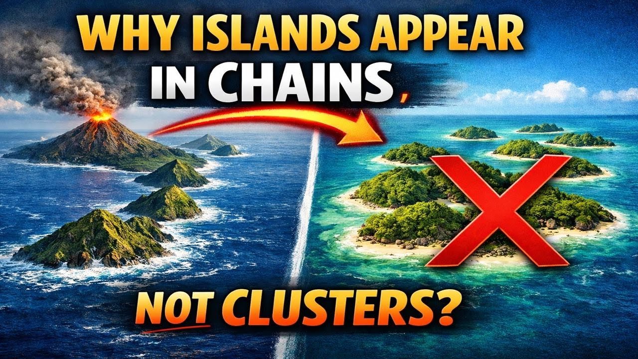 Why do Islands Appear in Chains Instead of Clusters?