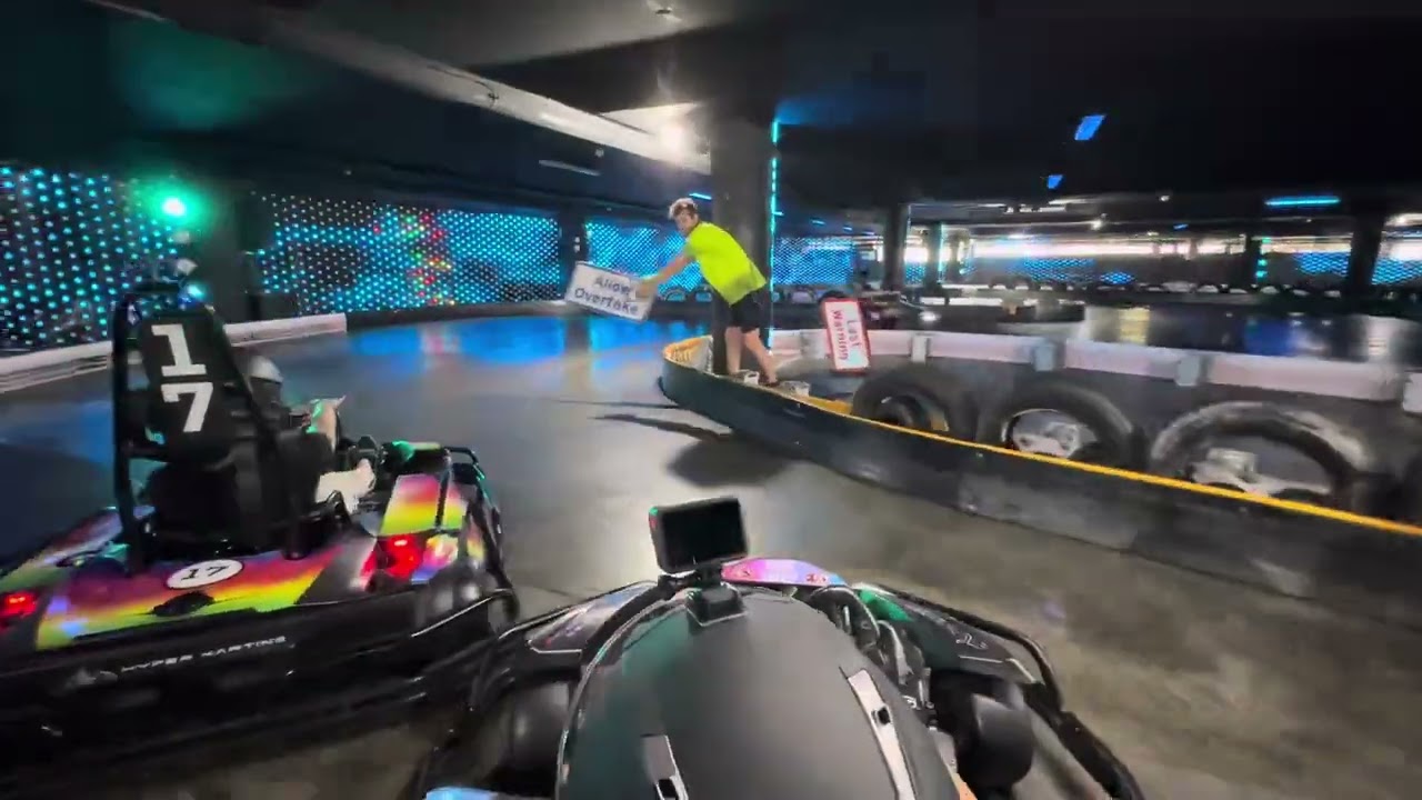 Hyper Karting Moore park Sydney learning the track and karts