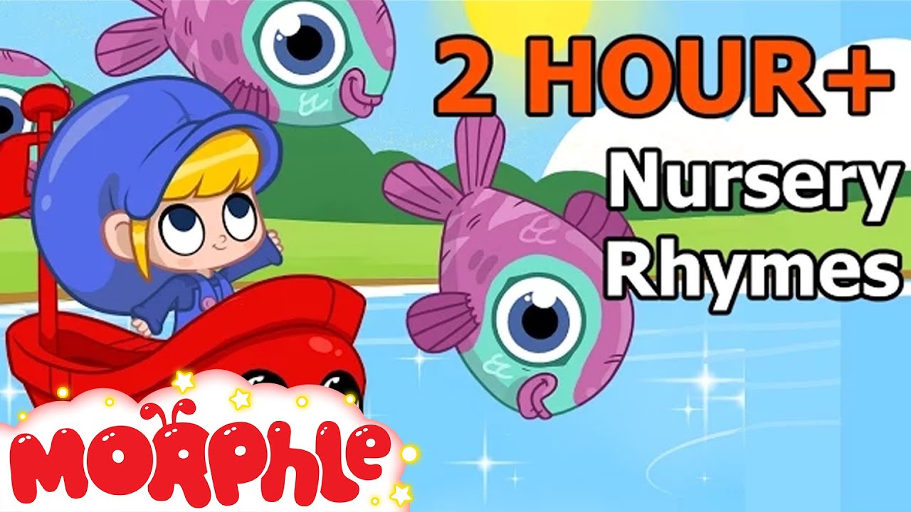 Row Row Row Your Boat ( + Many More Nursery Rhymes ) 2 Hour Baby TV -  By My Magic Pet Morphle