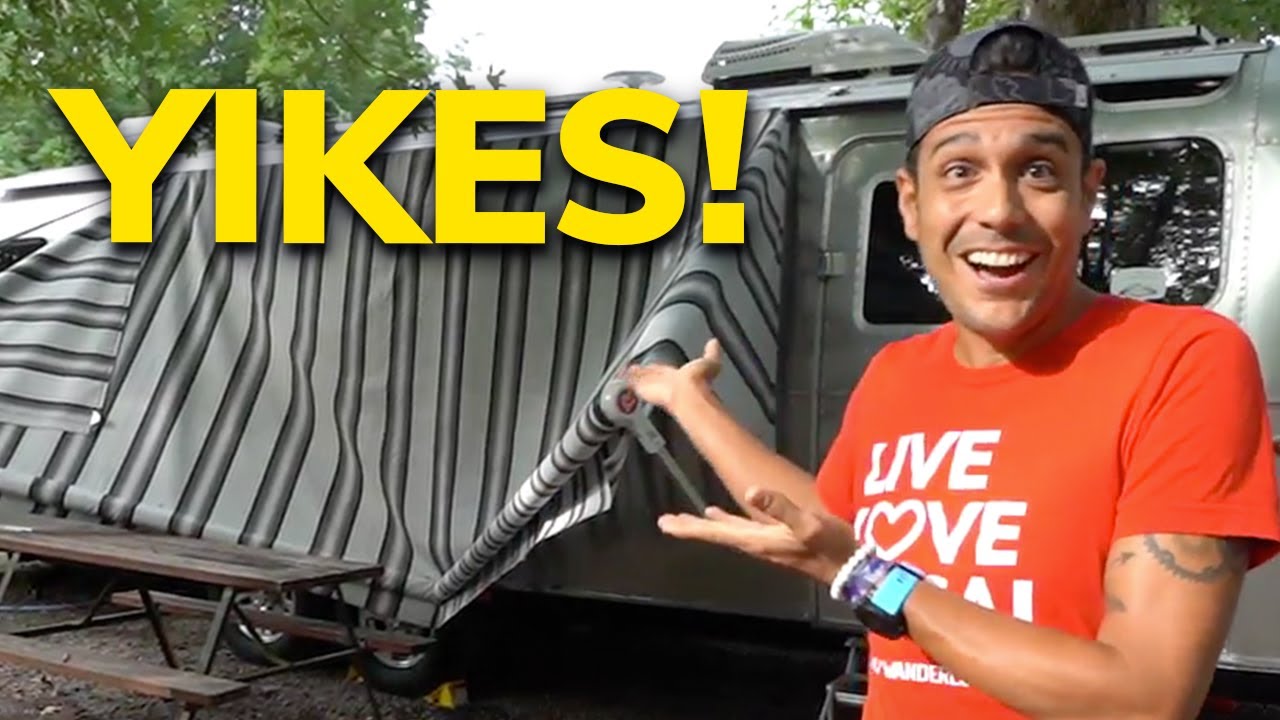 WE BROKE THE AIRSTREAM AWNING 🤦‍♀️ #RVLife
