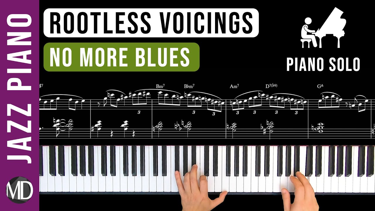 Chega De Saudade (No More Blues) | Easy Piano Solo | Rootless Chord Voicings For Jazz Piano 🎹