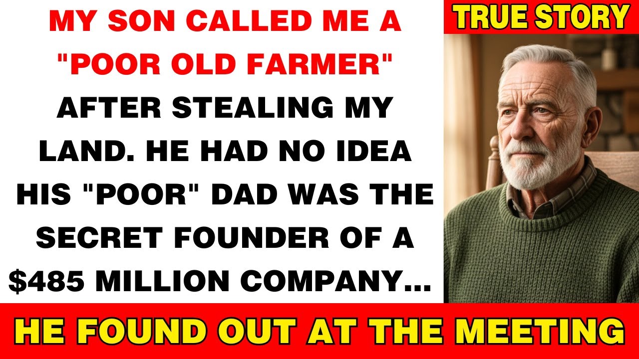 My Son Sold My Farm While I Was Dying, Calling Me A 'Poor Old Farmer' - I Smiled And…