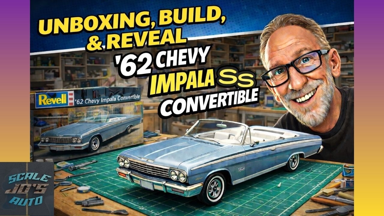 AMT 1962 Impala SS Convertible Model Car, Unboxing, Build, and Reveal