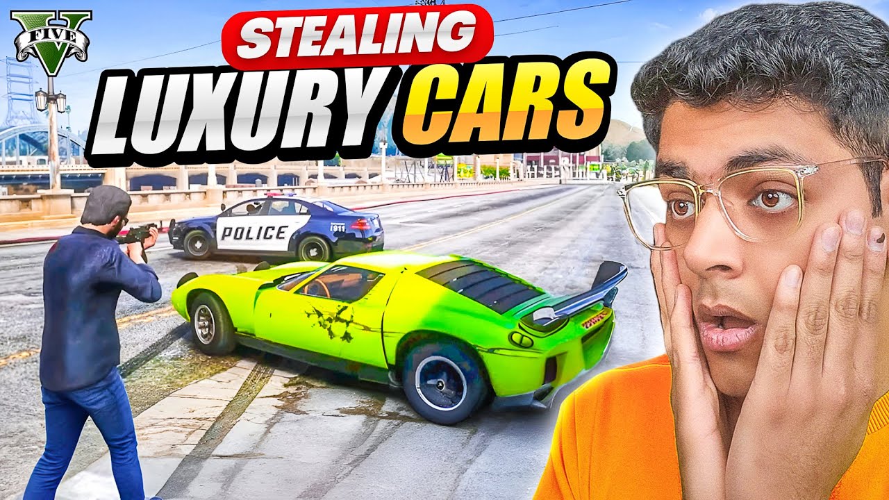 I STOLE A LUXURY CAR FROM A DANGEROUS GANG. 😱 | GTA 5 GRAND RP GAMEPLAY
