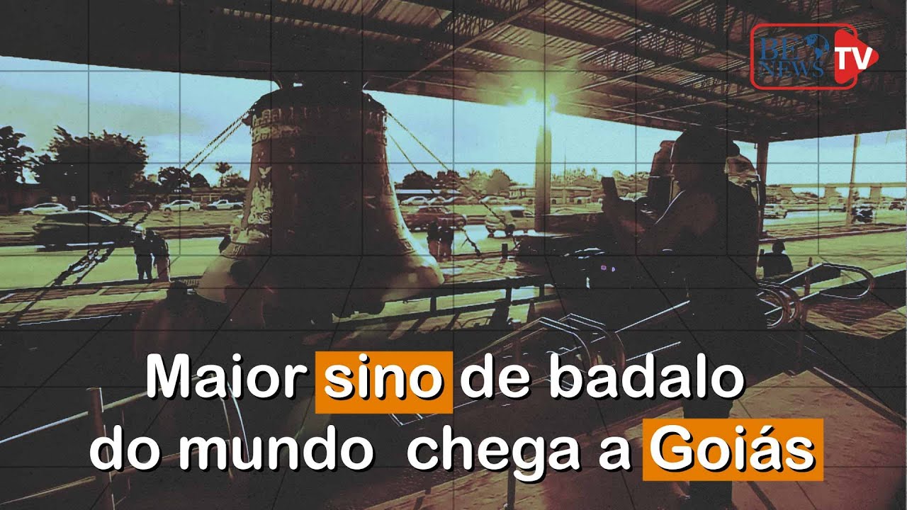 Maior sino do mundo viaja cinco dias e chega a Goiás | BE News 19h