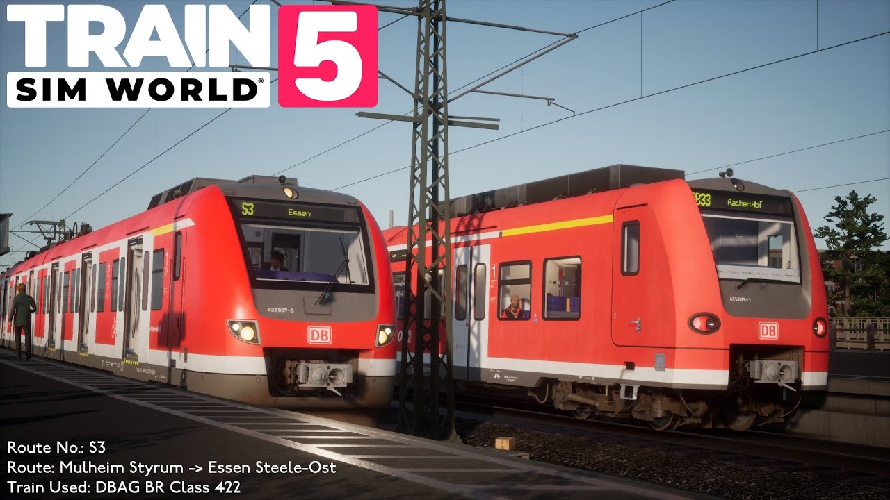 Train Sim World 5 - S3 Mülheim (Ruhr) Styrum → Essen-Steele Ost (DBAG BR Class 422)