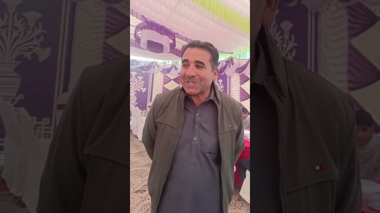 ڈاکٹر طارق محمود چودری کے بیٹے کی شادی کے موقع پر مارکی نما گاؤں میں بنایا گیا سٹے