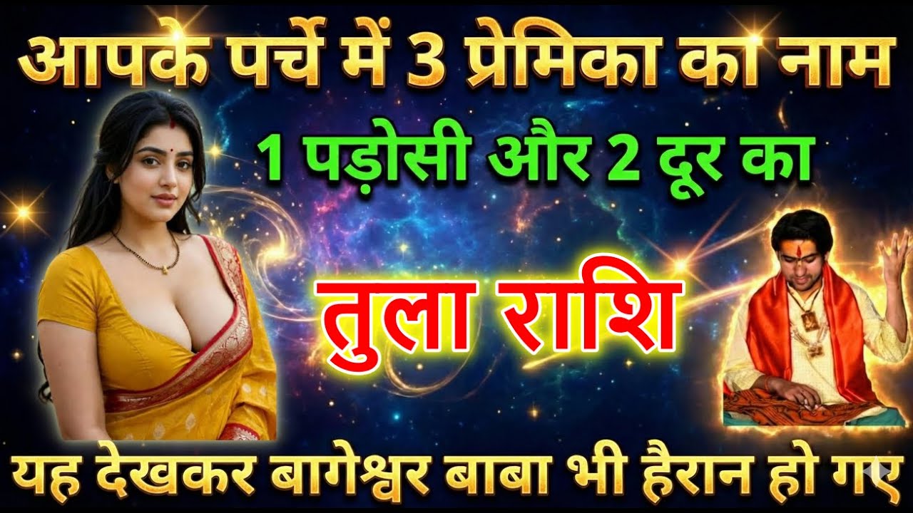 तुला राशि आपके पर्चे में 3 प्रेमिका का नाम आए 1 पड़ोसी और 2 दूर का