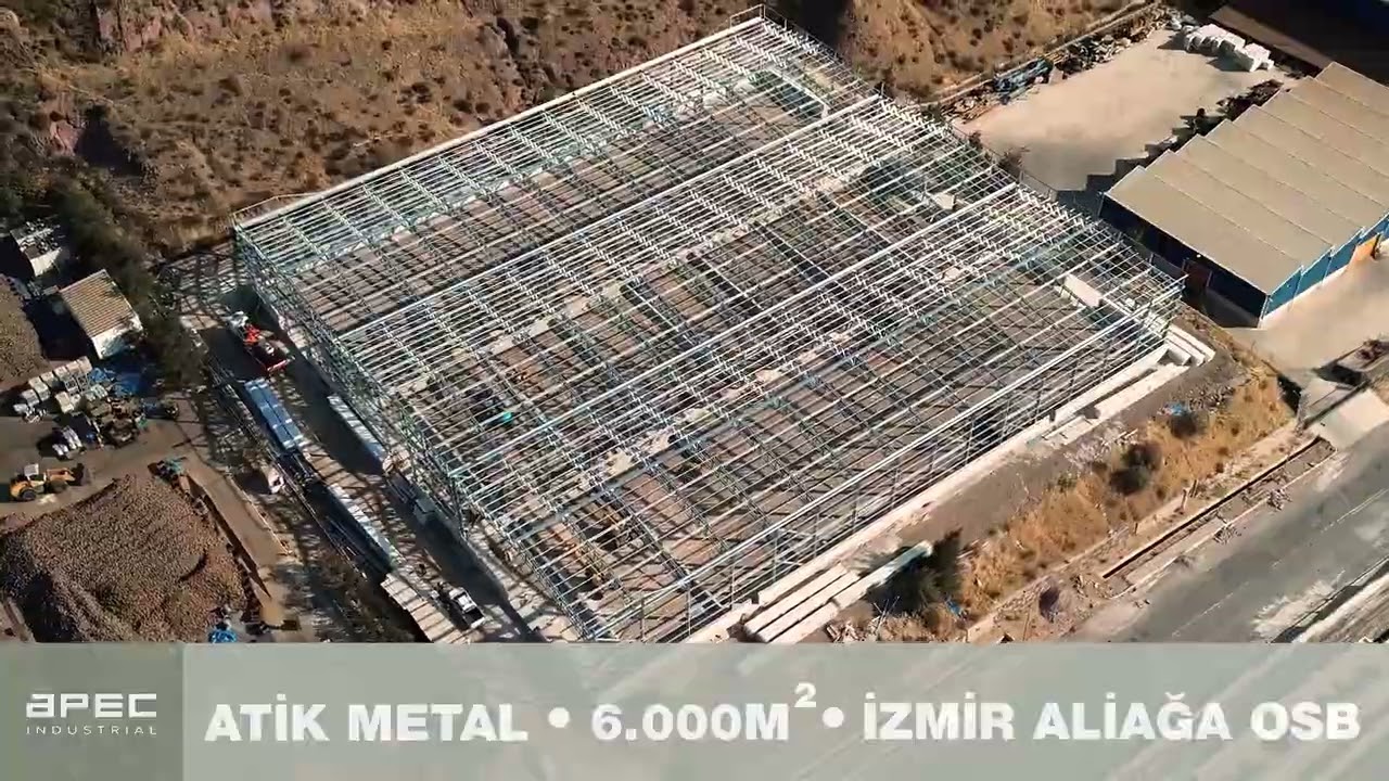 Apec Industrial – Atik Metal Üretim Tesisi Projemiz | İzmir Aliağa | 6.000 m²