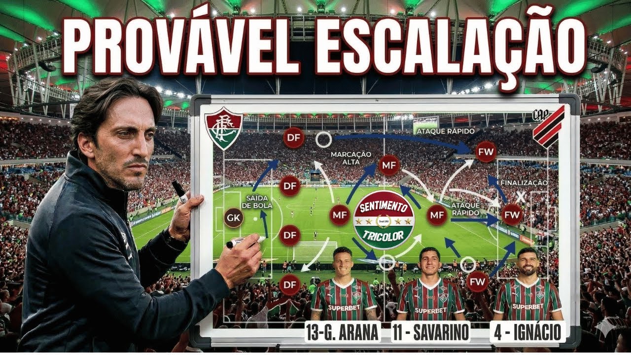ZUBELDIA FAZ MUDANÇAS NA EQUIPE DO FLUMINENSE QUE ENFRENTARÁ O ATHLÉTICO-PR PELO BRASILEIRÃO