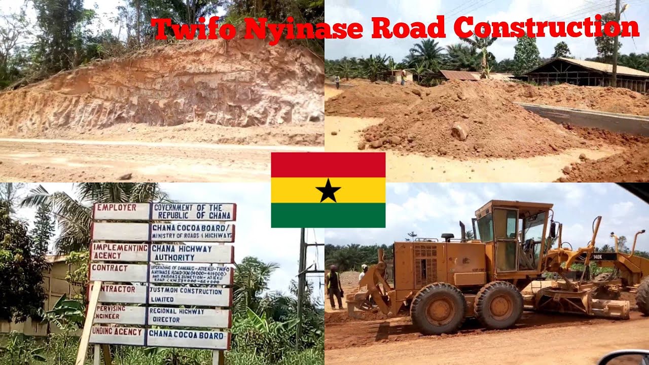 Twifo Nyinase Road Construction In The Central Region Of Ghana | Picabolo Tv Gh