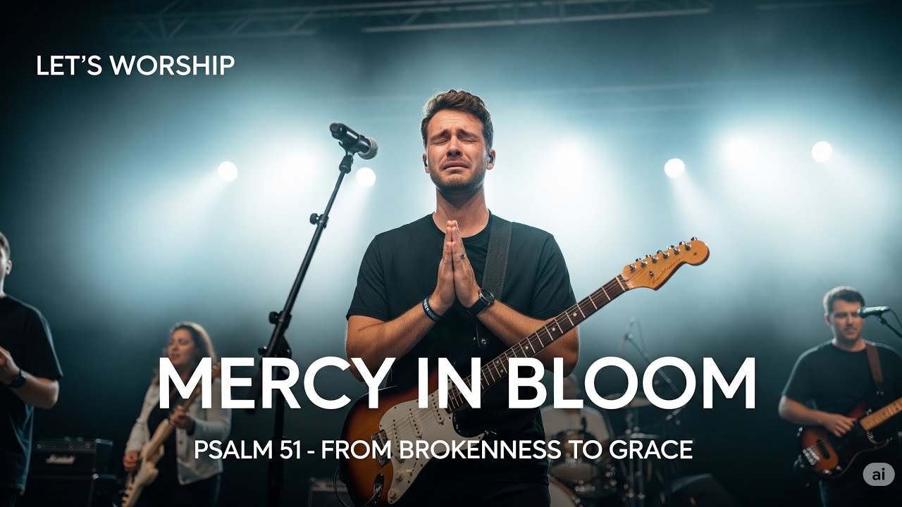 Mercy in Bloom | Psalm 51 Inspired Worship Song | Christian Music 2025 | Repentance & Restoration
