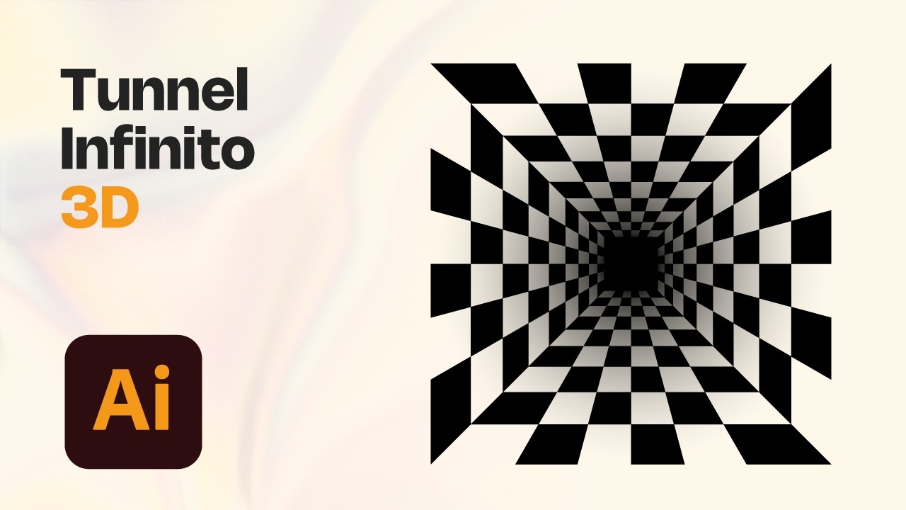 Tunnel Infinito 3D: Tutorial Illustrator