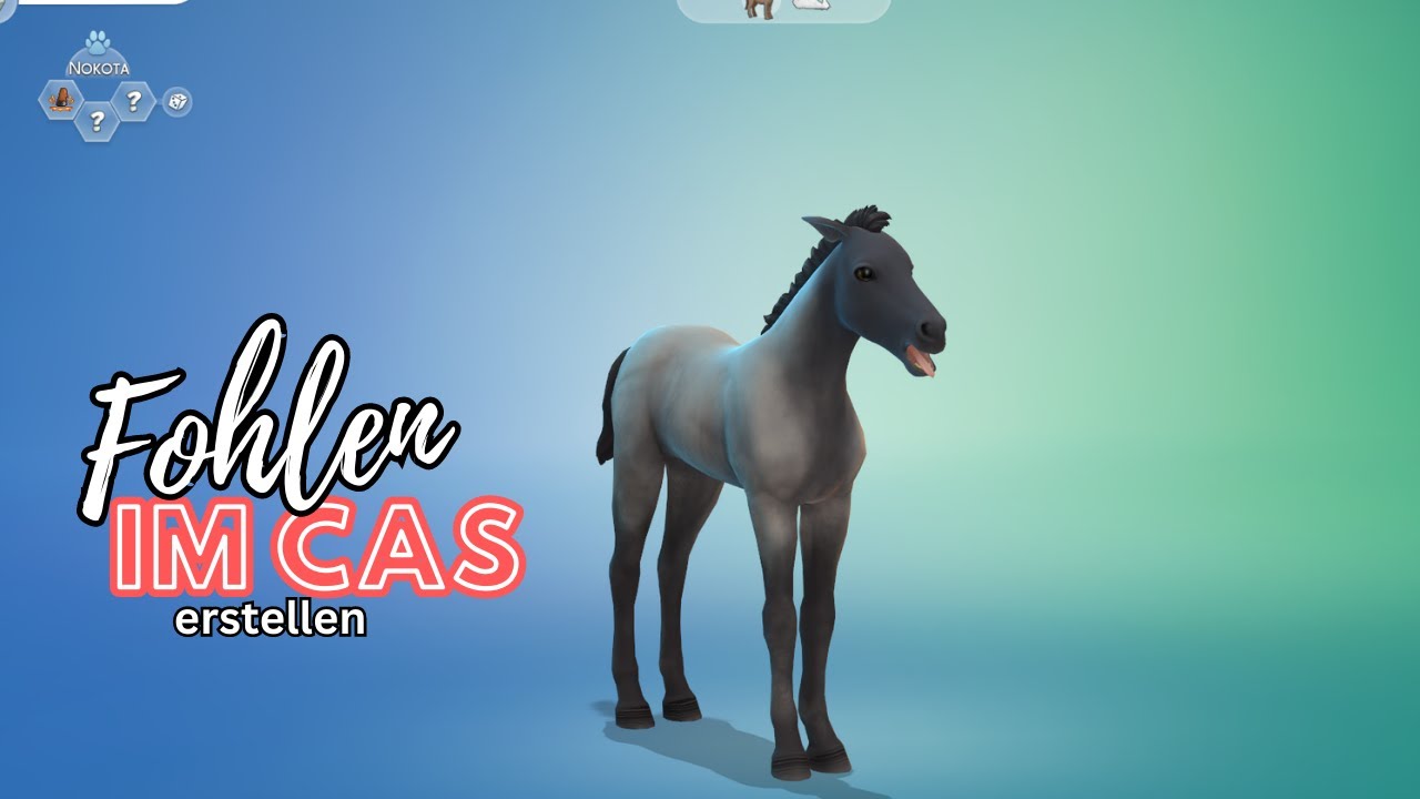 Sims 4 - Fohlen im Cas erstellen