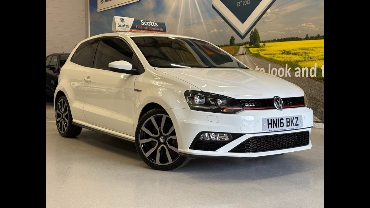 VOLKSWAGEN POLO 1.8 TSI BlueMotion Tech GTI Hatchback 3 Door Petrol Automatic DSG White Euro 6