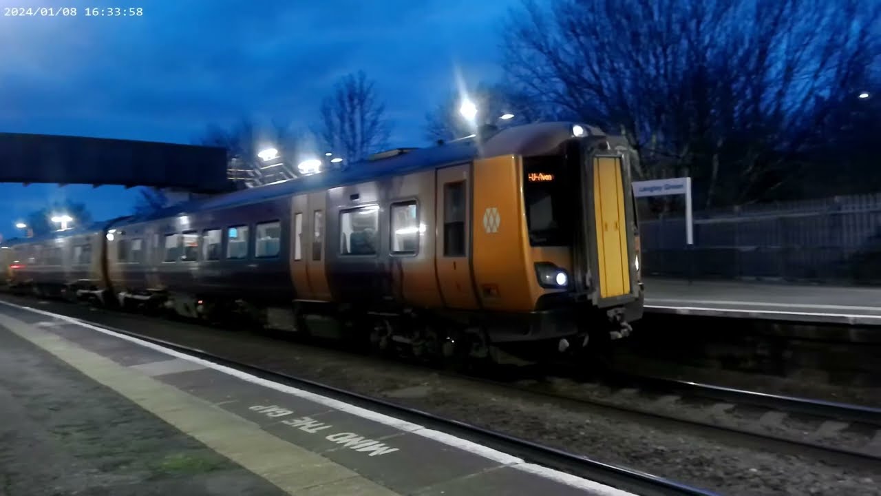 Trains at Langley Green 01/1/24